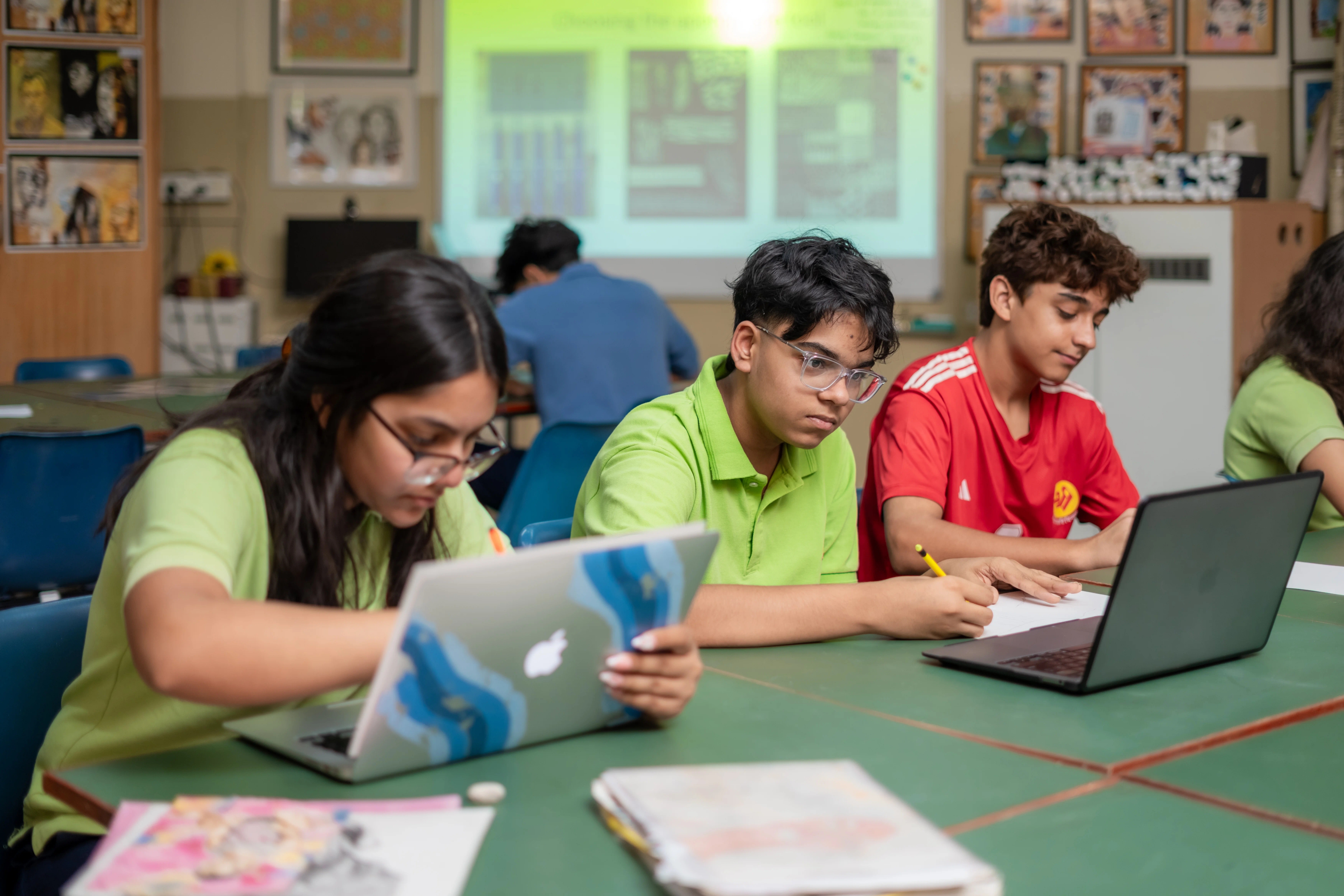 Students at The Shri Ram School Moulsari campus