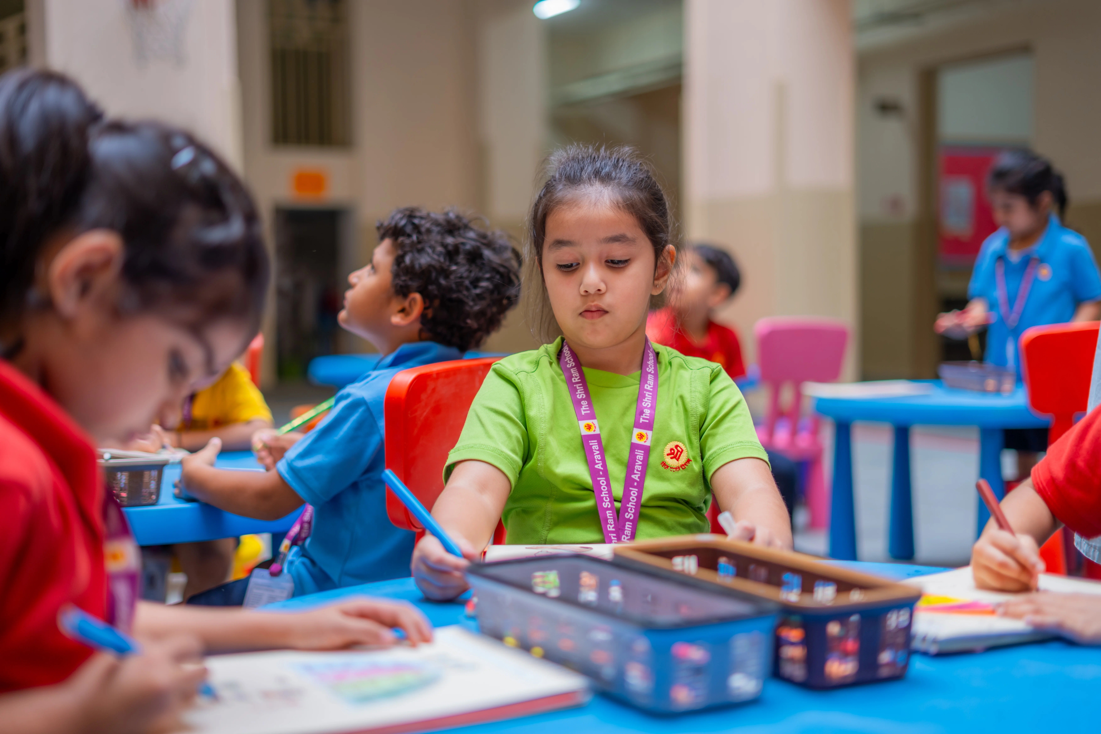 Early Years students in class at The Shri Ram School