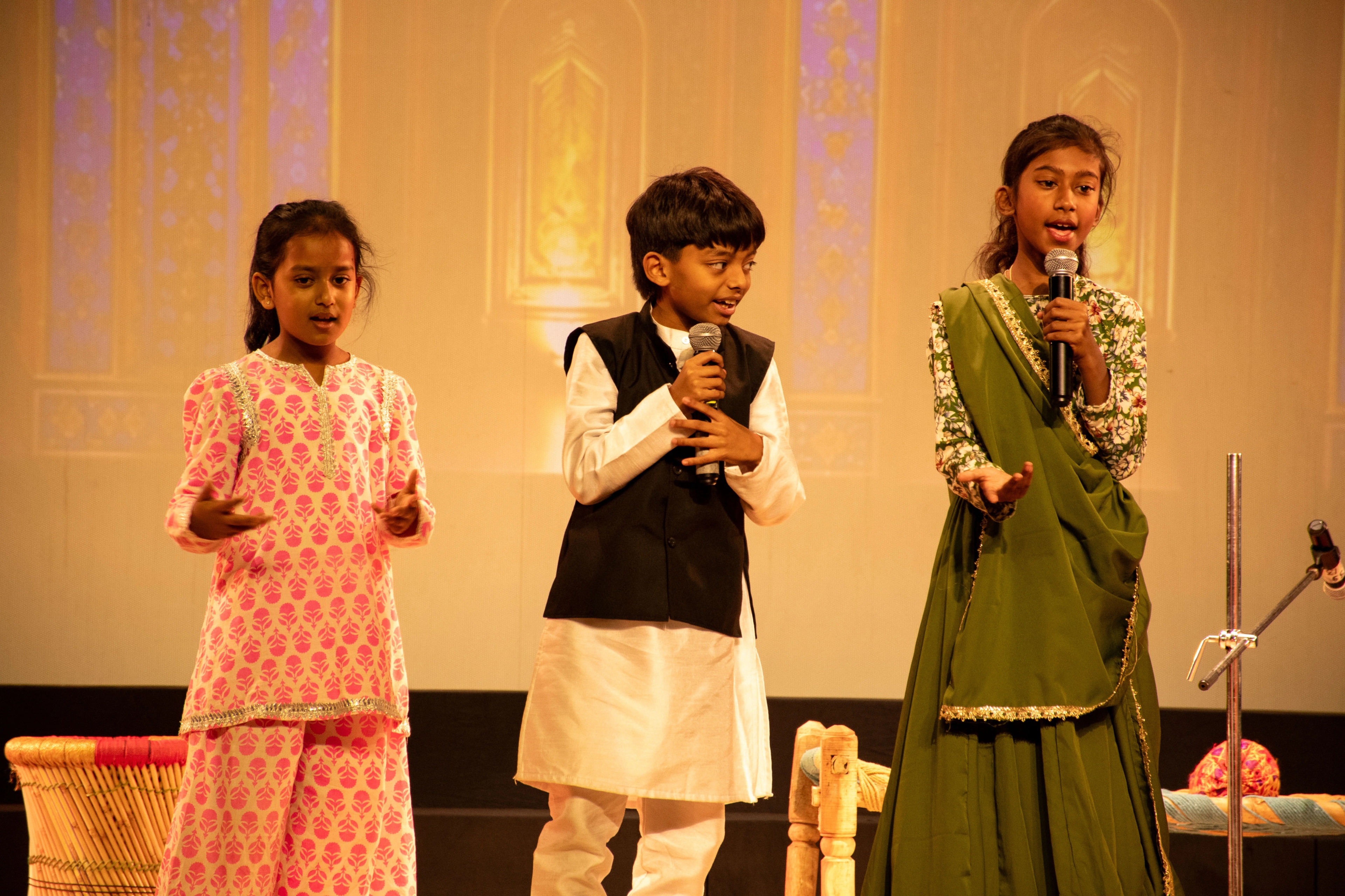 Junior School student speaking at a school event