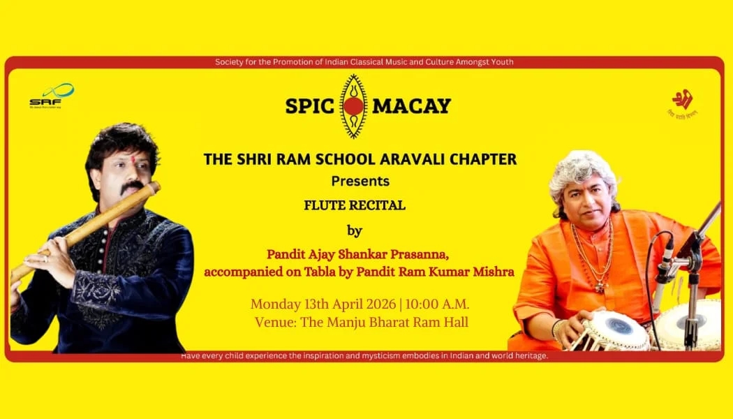 SPIC MACAY artist interaction with students at The Shri Ram School