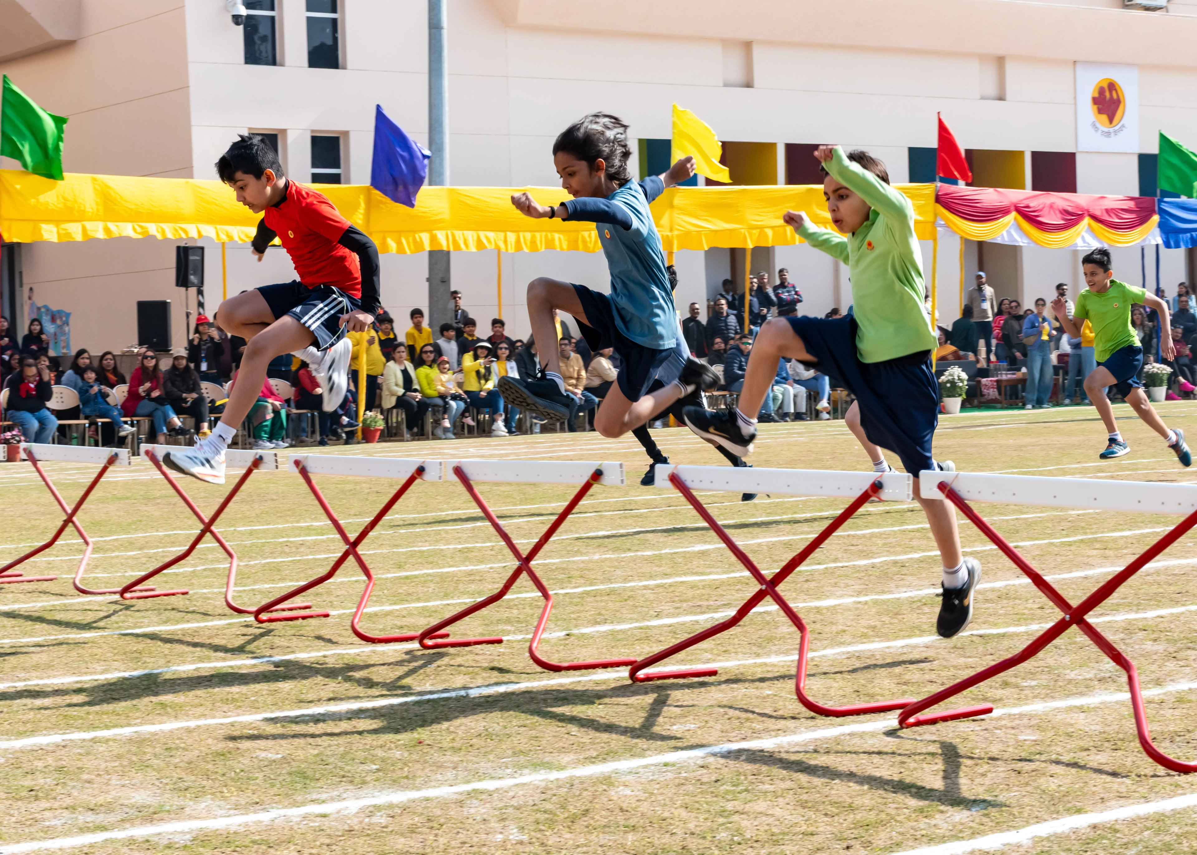 Students during a coaching session at The Shri Ram School