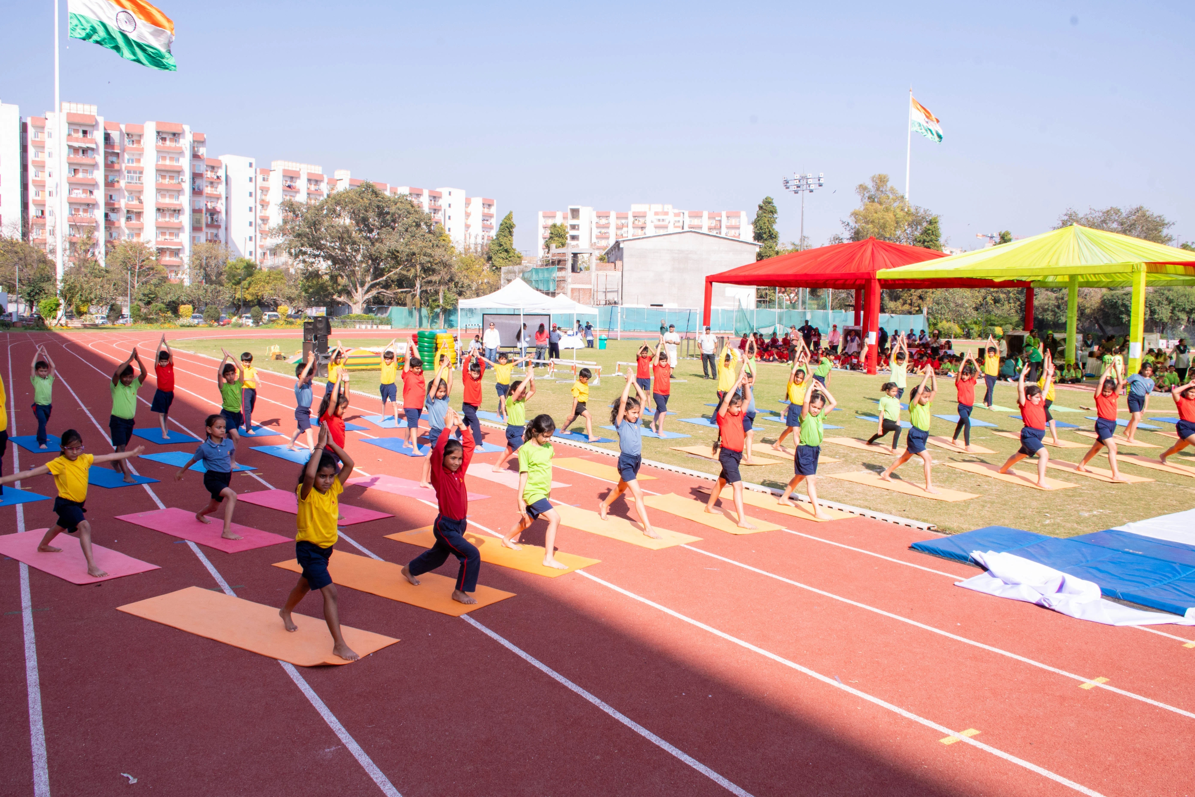 Students during a coaching session at The Shri Ram School
