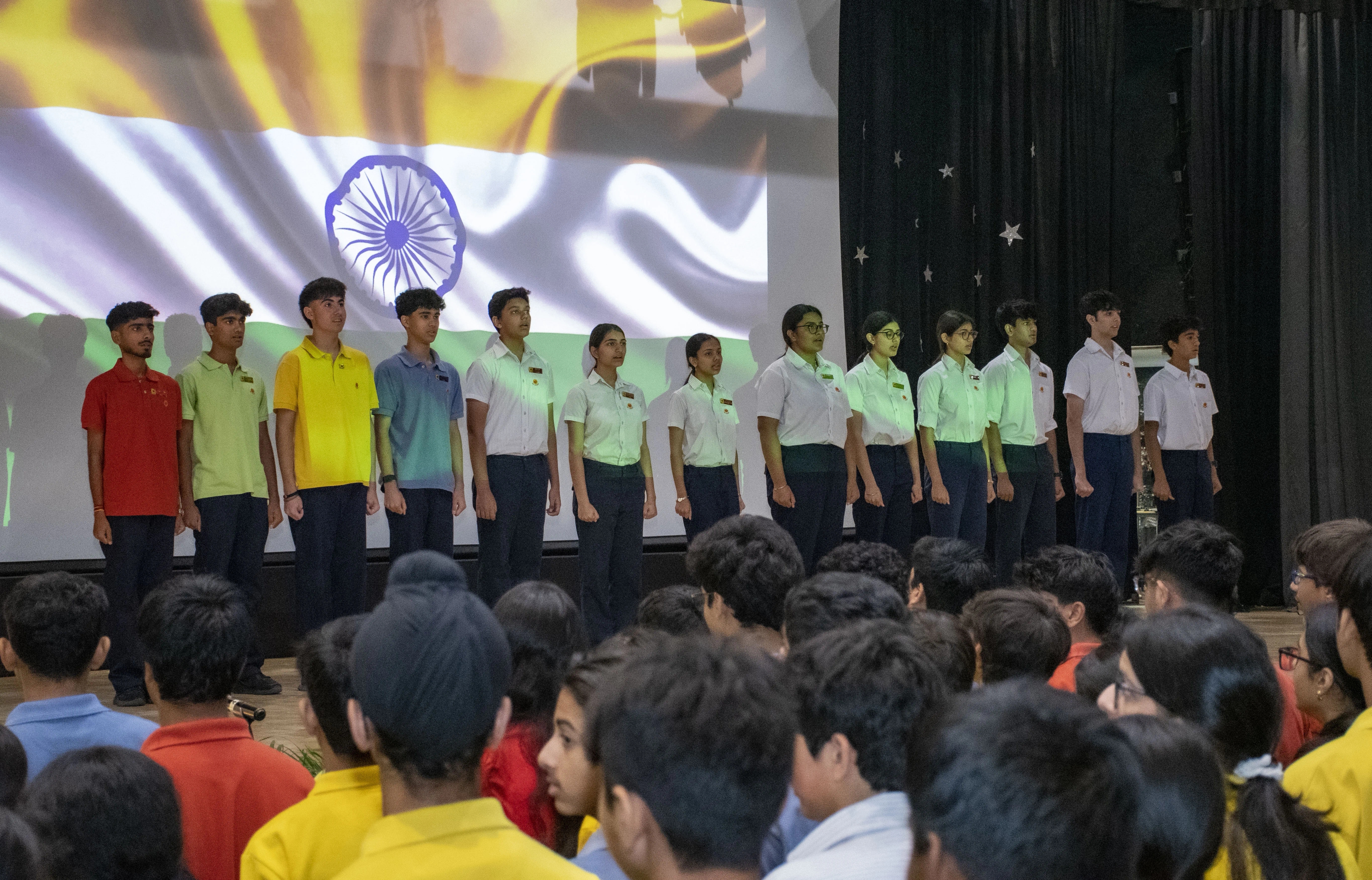 Senior students in discussion at The Shri Ram School