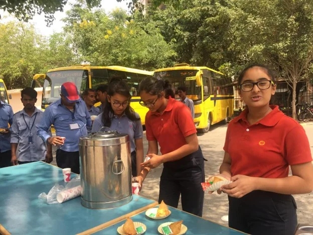 Students engaging with their community at The Shri Ram School
