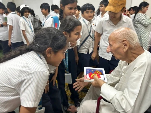 Students taking part in a social initiative at The Shri Ram School